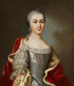 Portret van Prinses Maria Louise Albertine van Hessen-Darmstadt, ca. 1760