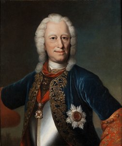 Portret van landgraaf Ernst Ludwig van Hessen-Darmstadt, 1667 - 1735