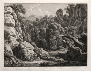 Heroïsch Landschap: Landschap met de Verzoeking van Christus, 1799