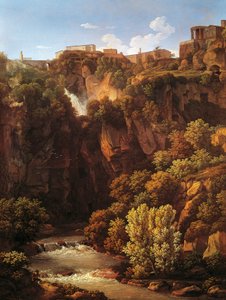 Watervallen bij Tivoli door Johann Christian Reinhart