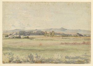Landschap in de Campagna door Johann Christoph Erhard