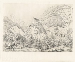 De Georgenberg in Tirol door Johann Christoph Erhard and Johann Adam Klein