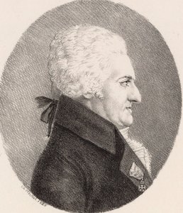 Portret van de componist Pierre-Alexandre Monsigny door Johann Christoph Heckel