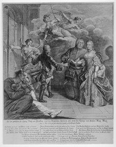 1763 rust van Hubertusburg door Johann David Schleuen
