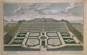 Perspectief van Slot Sanssouci, Potsdam, Duitsland