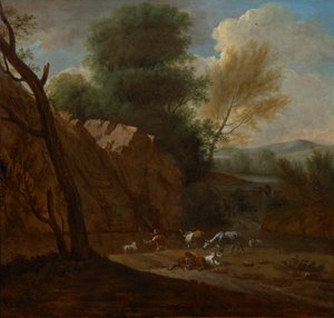 De avond door Johann Franz Nepomuk Lauterer