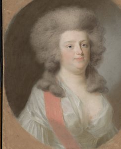 Augusta Maria Carolina van Nassau-Weilburg (1764-1802). Nicht van Willem V, prins van Oranje-Nassau, dochter van zijn zuster Carolina door Johann Friedrich August Tischbein