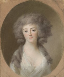 Louisa Isabella Alexandrina Augusta von Kirchberg (1772-1827), echtgenote van Frederik Willem, vorst van Nassau-Weilburg, en schoonzuster van Augusta Maria Carolina van Nassau-Weilburg door Johann Friedrich August Tischbein