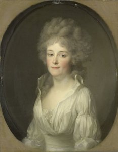 Portret van Johanna Ferdinanda van Collen, vrouw van Salomon Rendorp door Johann Friedrich August Tischbein