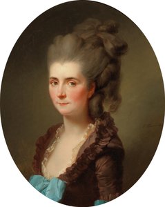 Portret van markiezin de Chambray, geboren Vernier de Joyencourt door Johann Friedrich August Tischbein