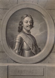 Peter de Grote, Tsaar van Rusland, 18e eeuw 1894 door Johann Friedrich Bause
