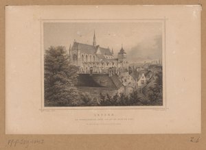 Gezicht op de Hooglandse Kerk te Leiden