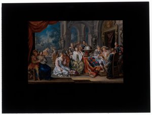 Allegorie van de vijf zintuigen door Johann Georg Platzer