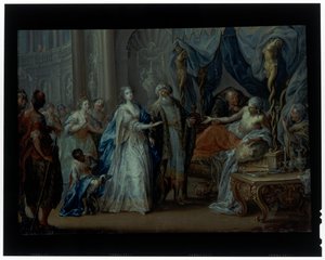 Antiochus en Stratonike door Johann Georg Platzer