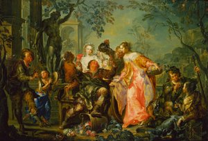 De geneugten van de seizoenen: Herfst door Johann Georg Platzer