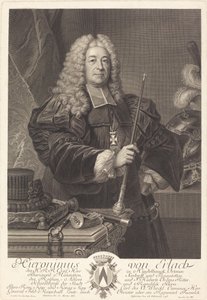 Johann von Erlach door Johann Georg Wille after Carlo Francesco Rusca, Cavalier