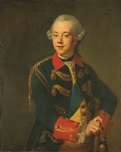 Portret van Willem V, Prins van Oranje-Nassau door Johann Georg Ziesenis