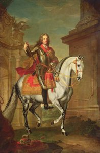 Kaiser Charles VI door Johann Gottfried Auerbach
