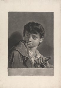 Portret van een Jongen met een Zwaard door Johann Gottfried Haid