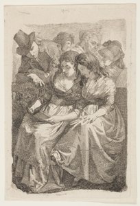 De kunstenaar en zijn familie door Johann Gottfried Schadow
