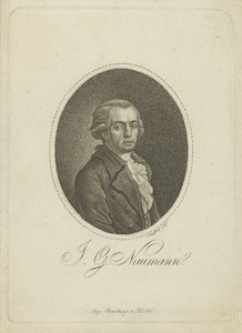 Portret van de componist Johann Gottlieb Naumann