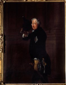 Portret van Frederik II, koning van Pruisen door Johann Heinrich Francke