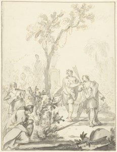 Allegorische voorstelling door Johann Heinrich Keller (II)