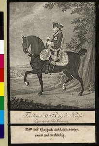 Te paard Frederik II van Pruisen