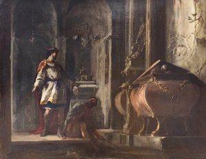 Saul en de heks van Endor door Johann Heinrich Schonfeldt