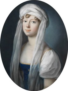 Johann Heinrich Schröder - Groothertogin Maria Pavlovna Romanova van Rusland als erfprinses van Saksen-Weimar-Eisenach in 1806 door Johann Heinrich Schroder