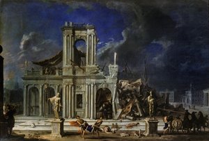 Simson die de Filistijnen verslaat, ca. 1633-34