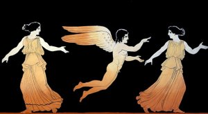 Eros achtervolgt twee vrouwen c.1796 door Johann Heinrich Wilhelm Tischbein