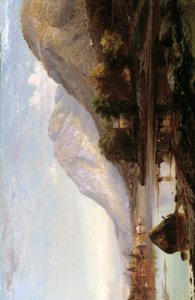 Hudson River bij Cold Spring door Johann Hermann Carmiencke