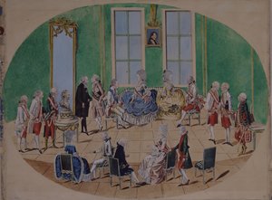 Grootvorst Pavel Petrovich en Grootvorstin Maria Fyodorovna in Wenen in 1782, 1782