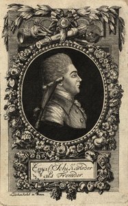 Portret van Emanuel Schikaneder 1751-1812, 1788 door Johann Hieronymus Loeschenkohl