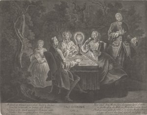 Das Lombre-Spiel door Johann Jacobus Haid