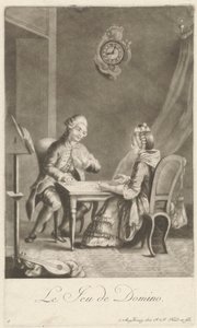 Het dominospel door Johann Jacobus Haid