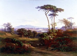 Een uitzicht op Rome door Johann Jakob Frey