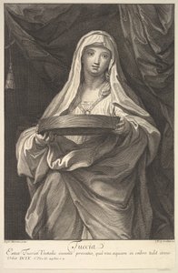 Tuccia, 1720 door Johann Jakob Frey the Elder