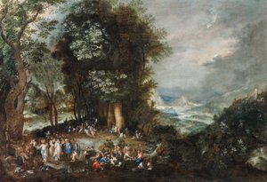 Marktkramerskamp aan de bosrand