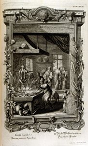 Illustratie uit Physique sacree, ou Histoire-naturelle de la Bible door Johann Jakob Scheuchzer
