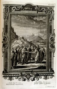 Offers gebracht aan de Filistijnen door Johann Jakob Scheuchzer