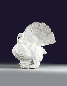 Meissen model van een kalkoenhaan, c.1733