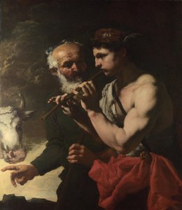 Mercurius speelt op de fluit voor Argus, 1655-1657