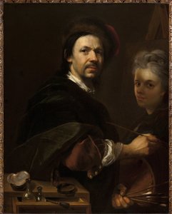 Zelfportret met vrouw