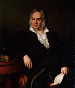 Portret van de dichter Ivan A Krylov, 1832 door Johann Leberecht Eggink