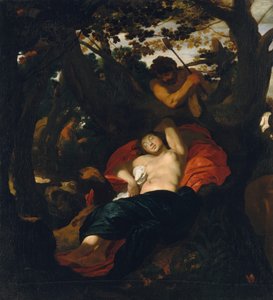 Nimf en herder, ca. 1625 door Johann Liss