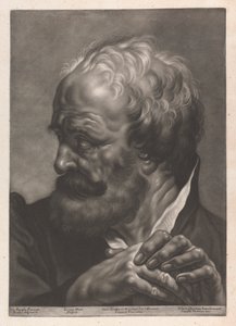 Portret van een man door Johann Lorenz Haid