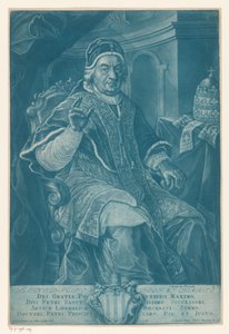 Portret van Benedictus XIV door Johann Lorenz Rugendas (II)