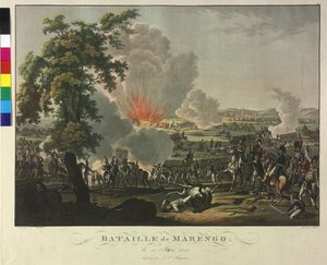 Slag bij Marengo op 14 juni 1800 door Johann Lorenz Rugendas